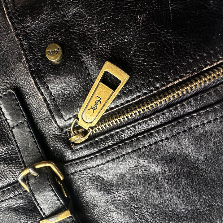 YSL Real Leather Brown Tote bag - L