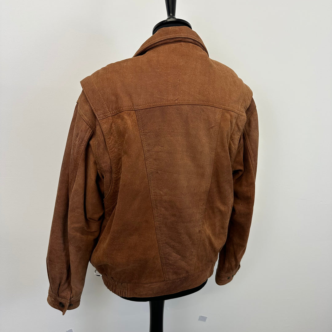 Premium Light Brown Suede Jacket - L