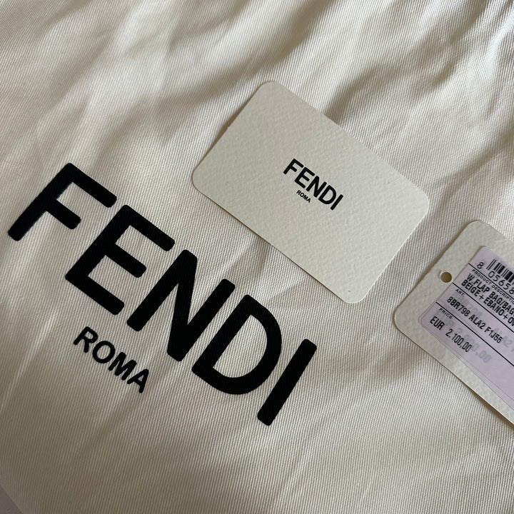 Fendi Fendigraphy Houndstooth & Leather Hobo bag - Small