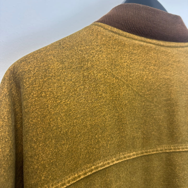Reworked Brown Padded Cotton moleskin Jacket - L