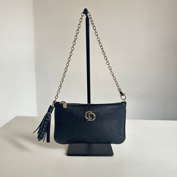 Christian Dior black mini porchette
