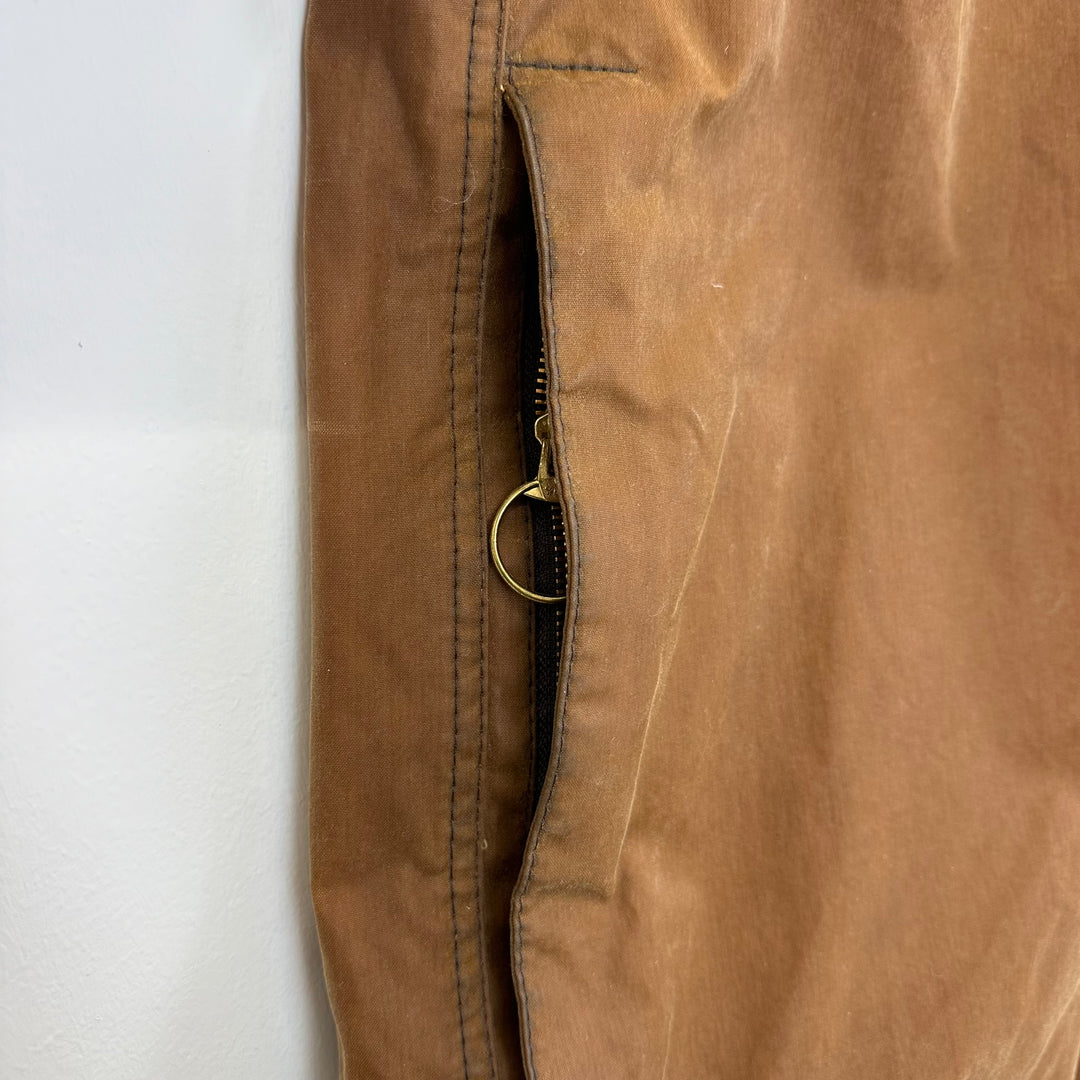 Barbour Moorland Burnt Orange Waxed Re-work Jacket - M