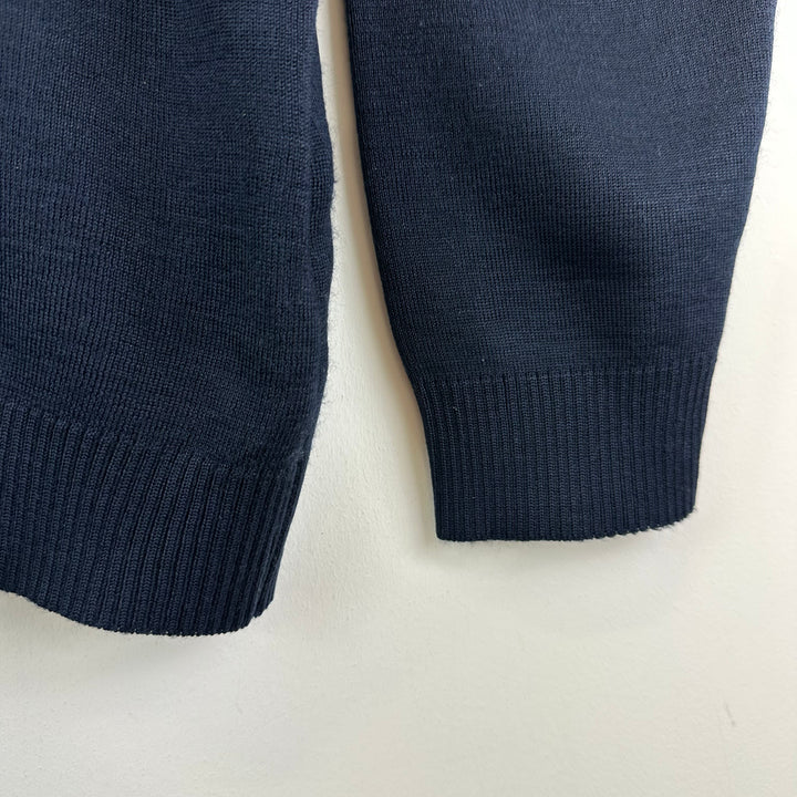 Lacoste vintage 80s Navy knitted polo - M
