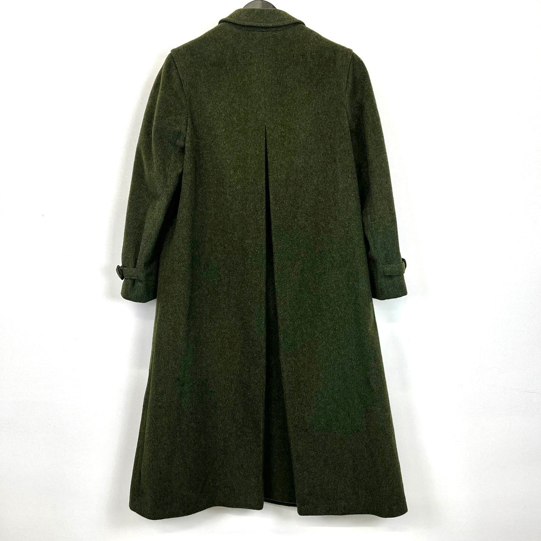 Burberry Dark Green Wool Coat - M