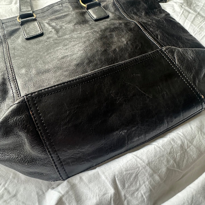 YSL Real Leather Brown Tote bag - L