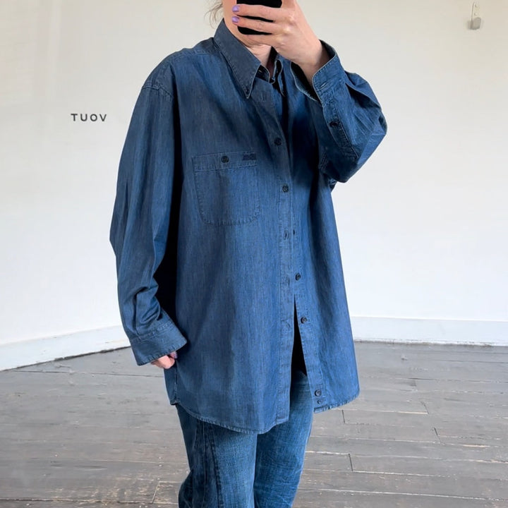 Missoni sport indigo denim oversized shirt - L