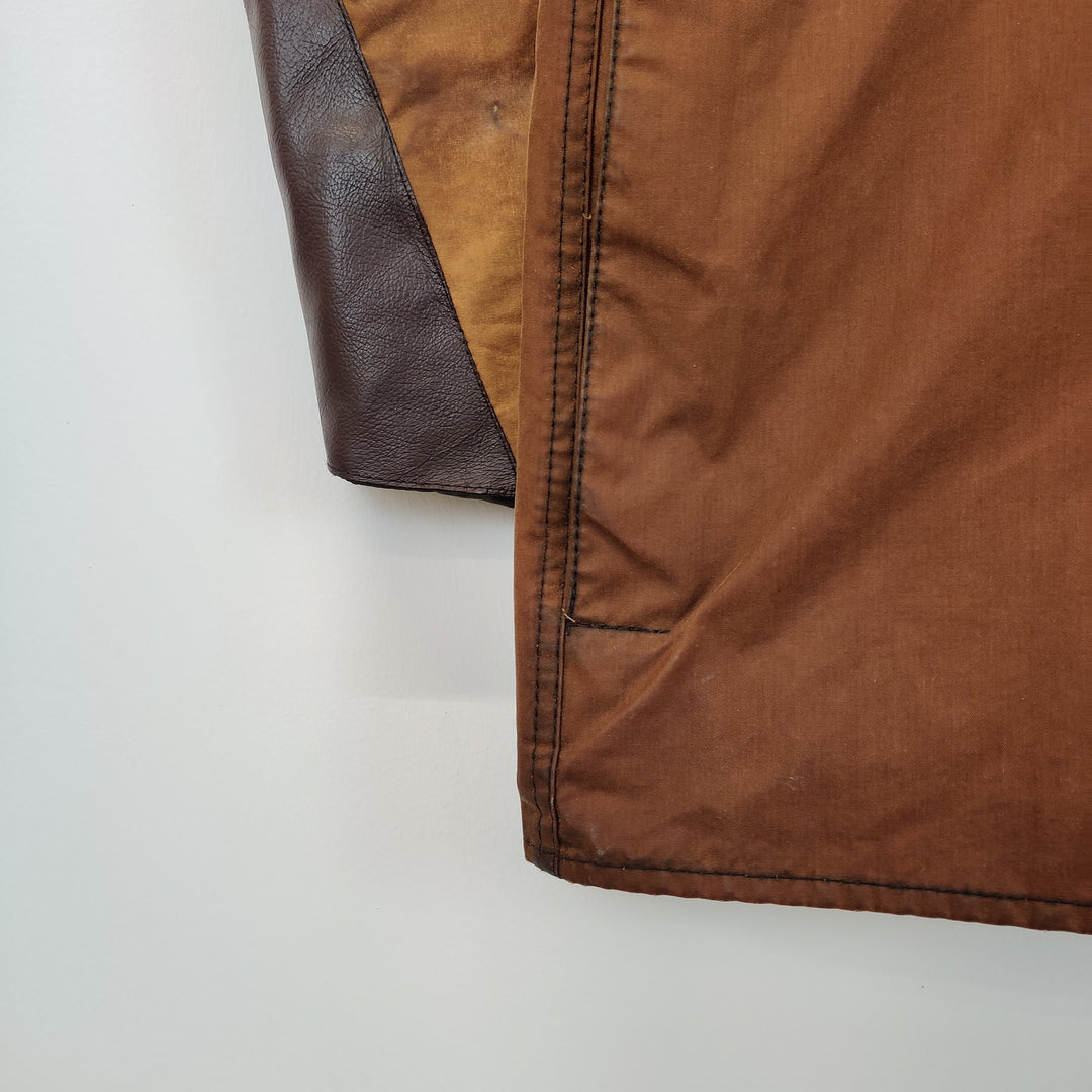 Barbour Moorland Burnt Orange Waxed Re-work Jacket - M