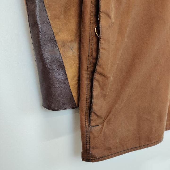 Barbour Moorland Burnt Orange Waxed Re-work Jacket - M
