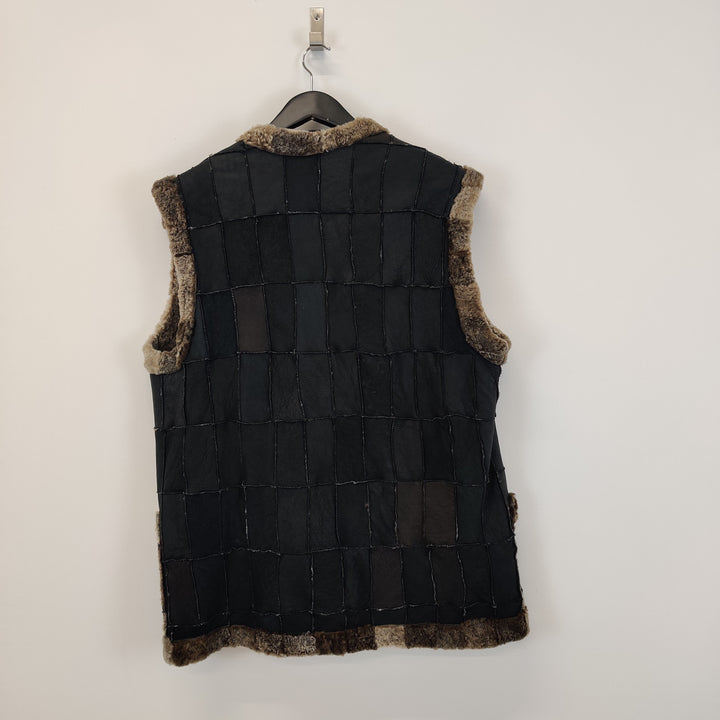 Shearling lined Suede Waistcoat - M