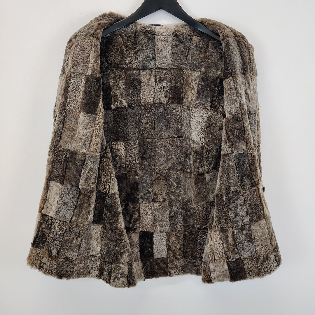 Shearling lined Suede Waistcoat - M