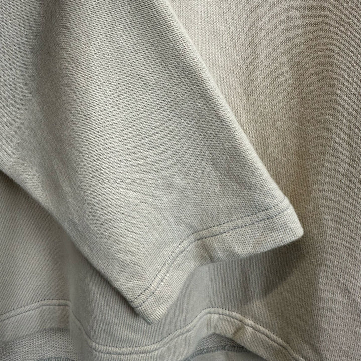 Beige Rugby Jersey Top with Rib collar - L