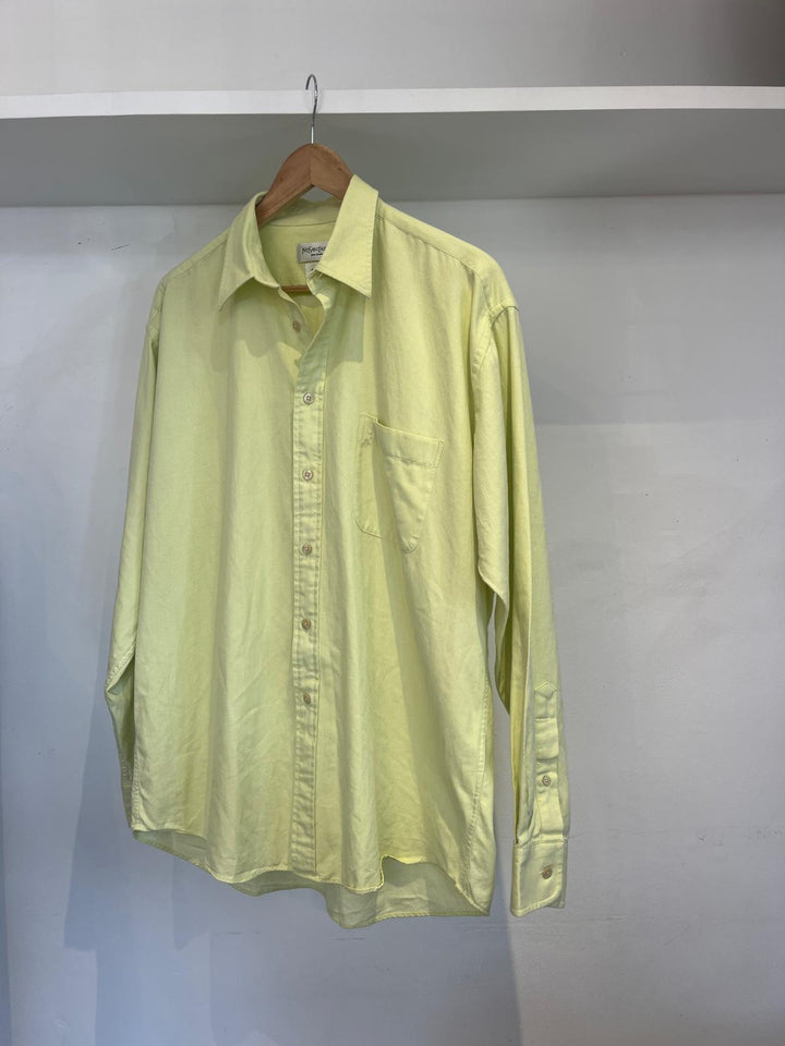 YSL Lime cotton  shirt - L