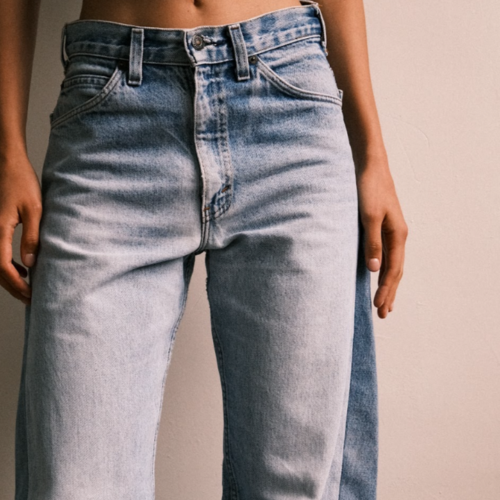 WIDE LEG FIT Denim Jeans - Pale Wash