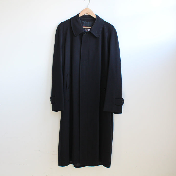 Burberry navy long trench button coat