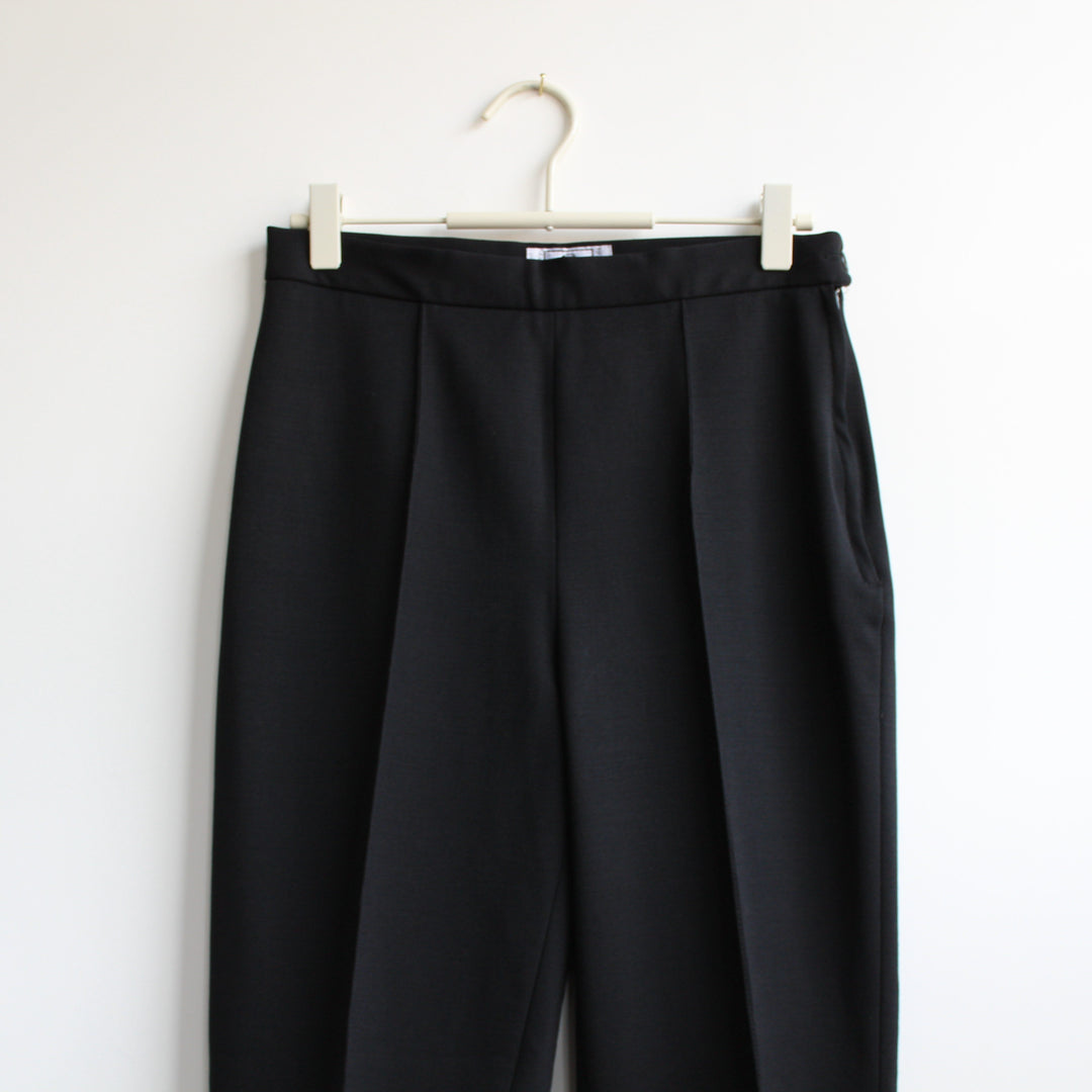 Valentino Oliver V black wool tailored side zip trousers - S