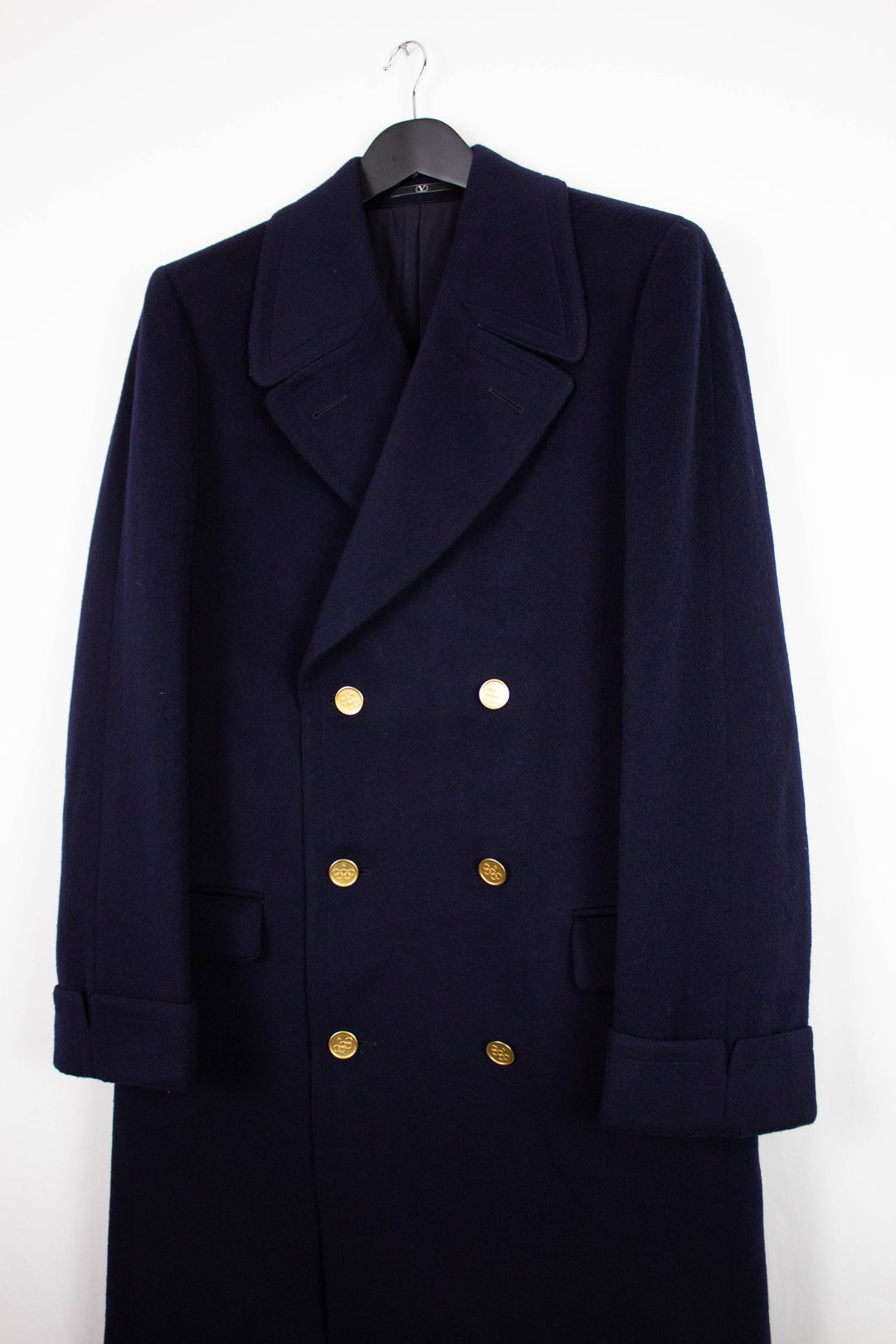 Valentino navy wool coat - Olympic Edition - 52 Large