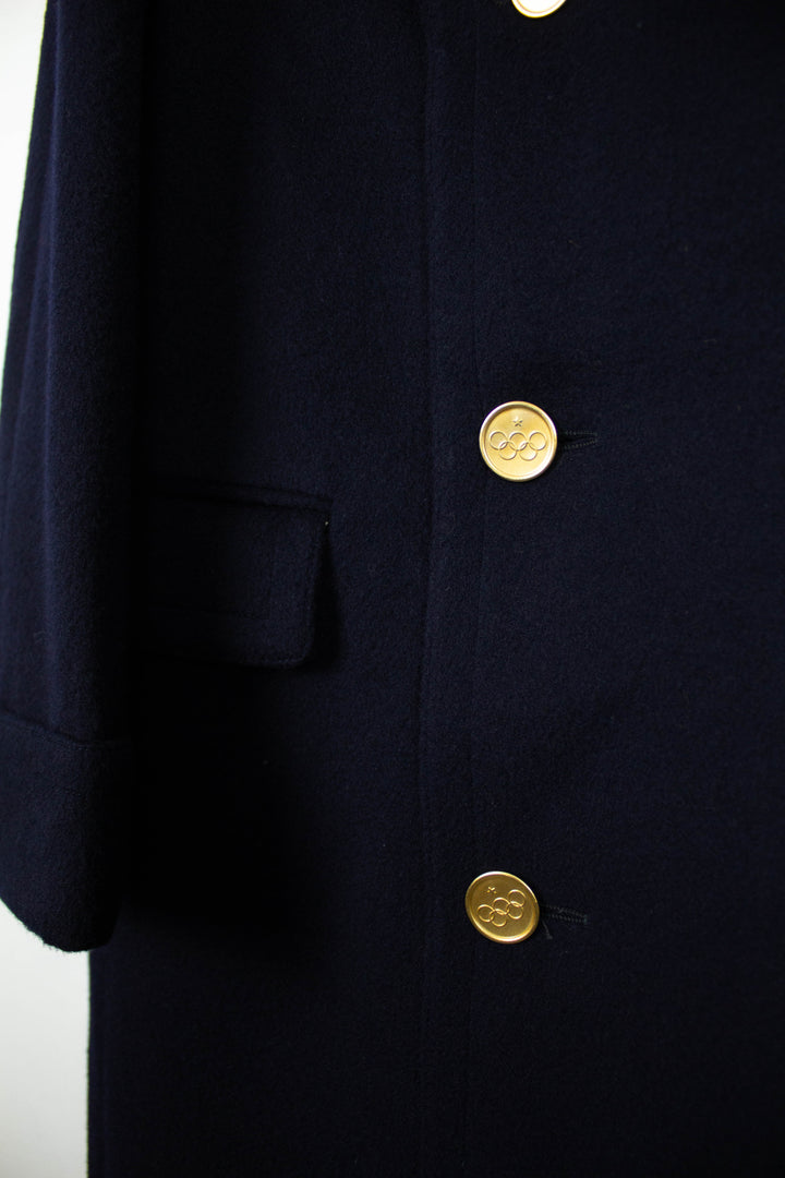 Valentino navy wool coat - Olympic Edition - 52 Large