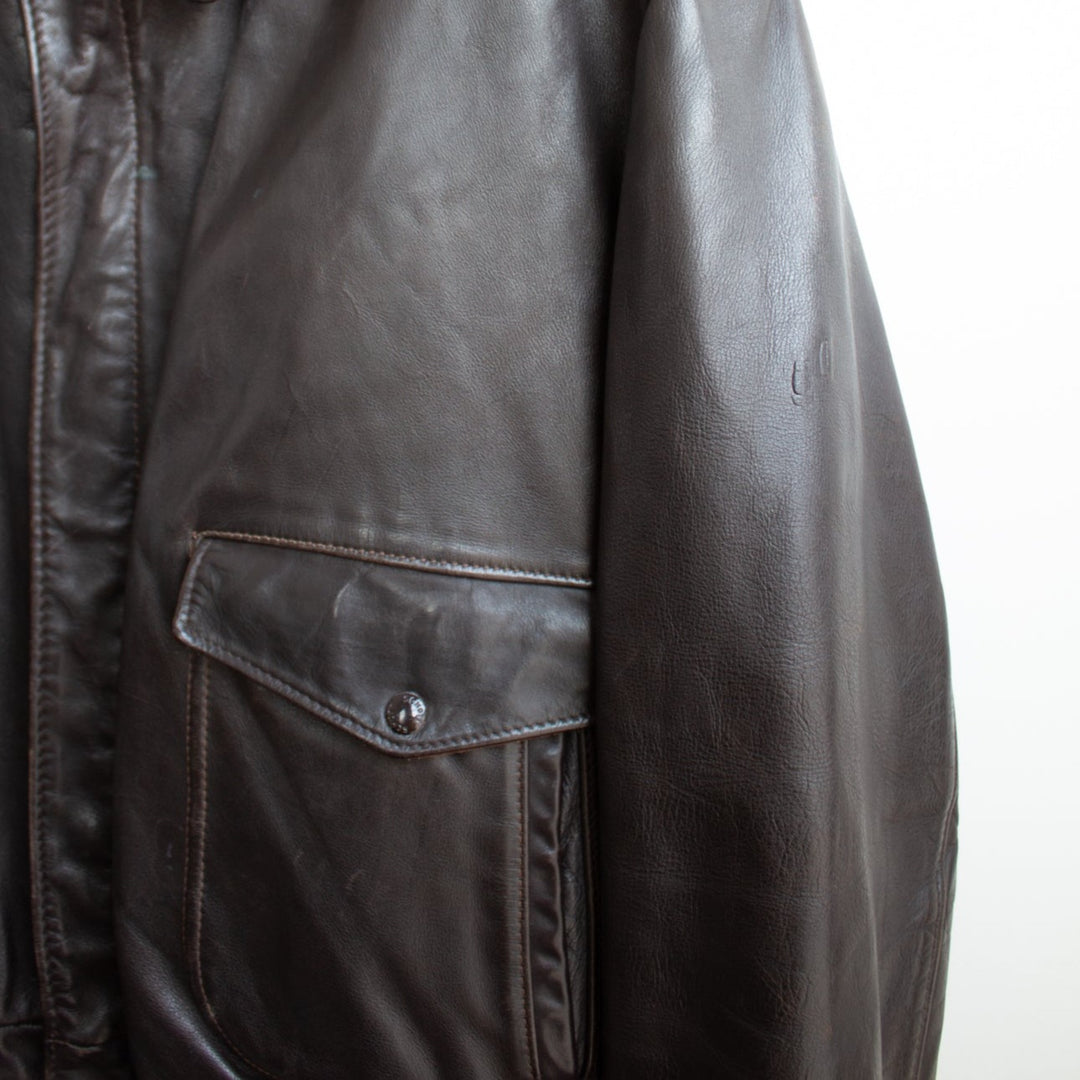 Schott brown real  Leather Jacket - L
