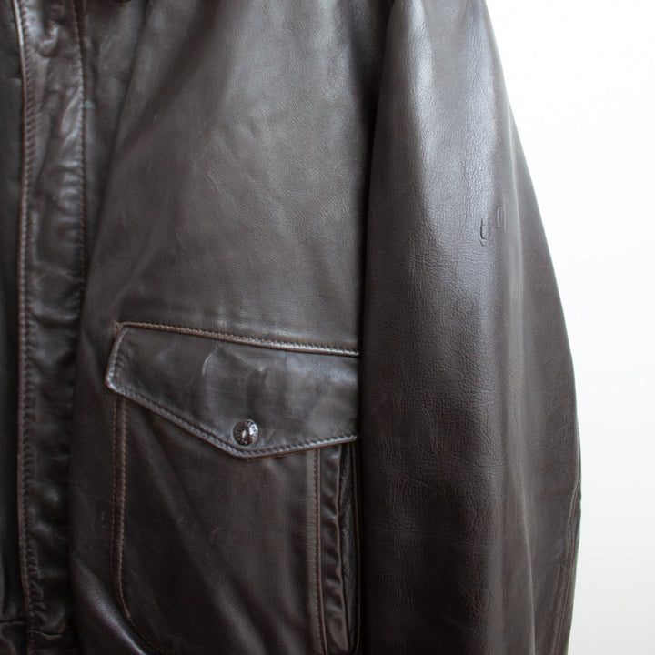 Schott brown real  Leather Jacket - L