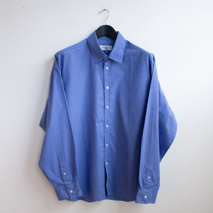 YSL Blue Cotton Shirt - L