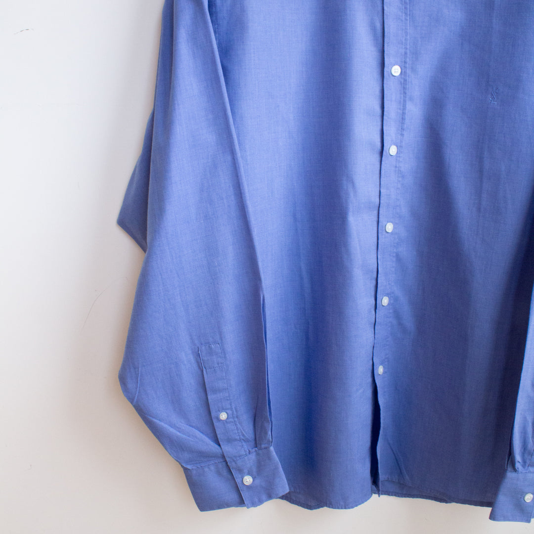 YSL Blue Cotton Shirt - L