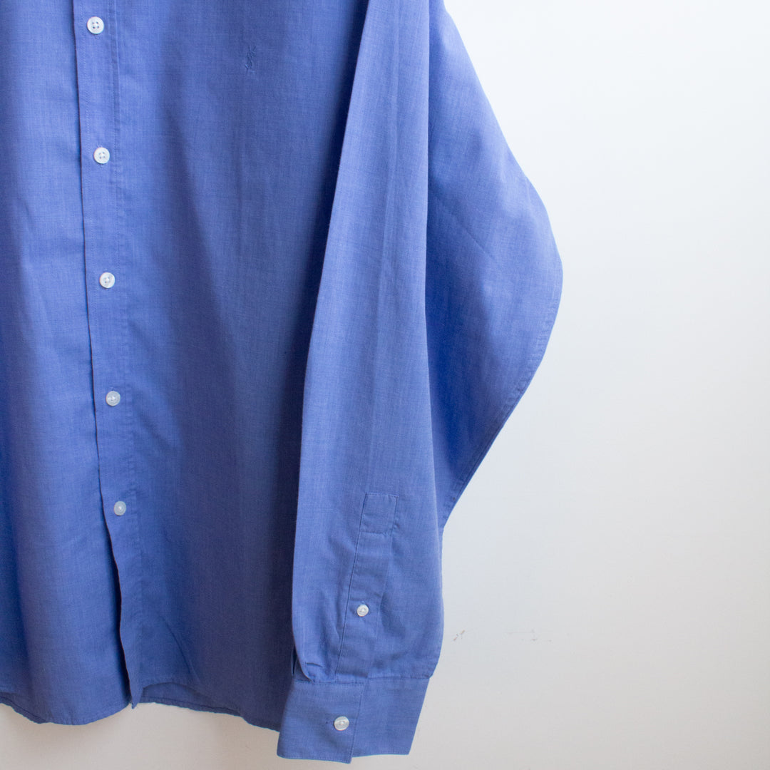 YSL Blue Cotton Shirt - L