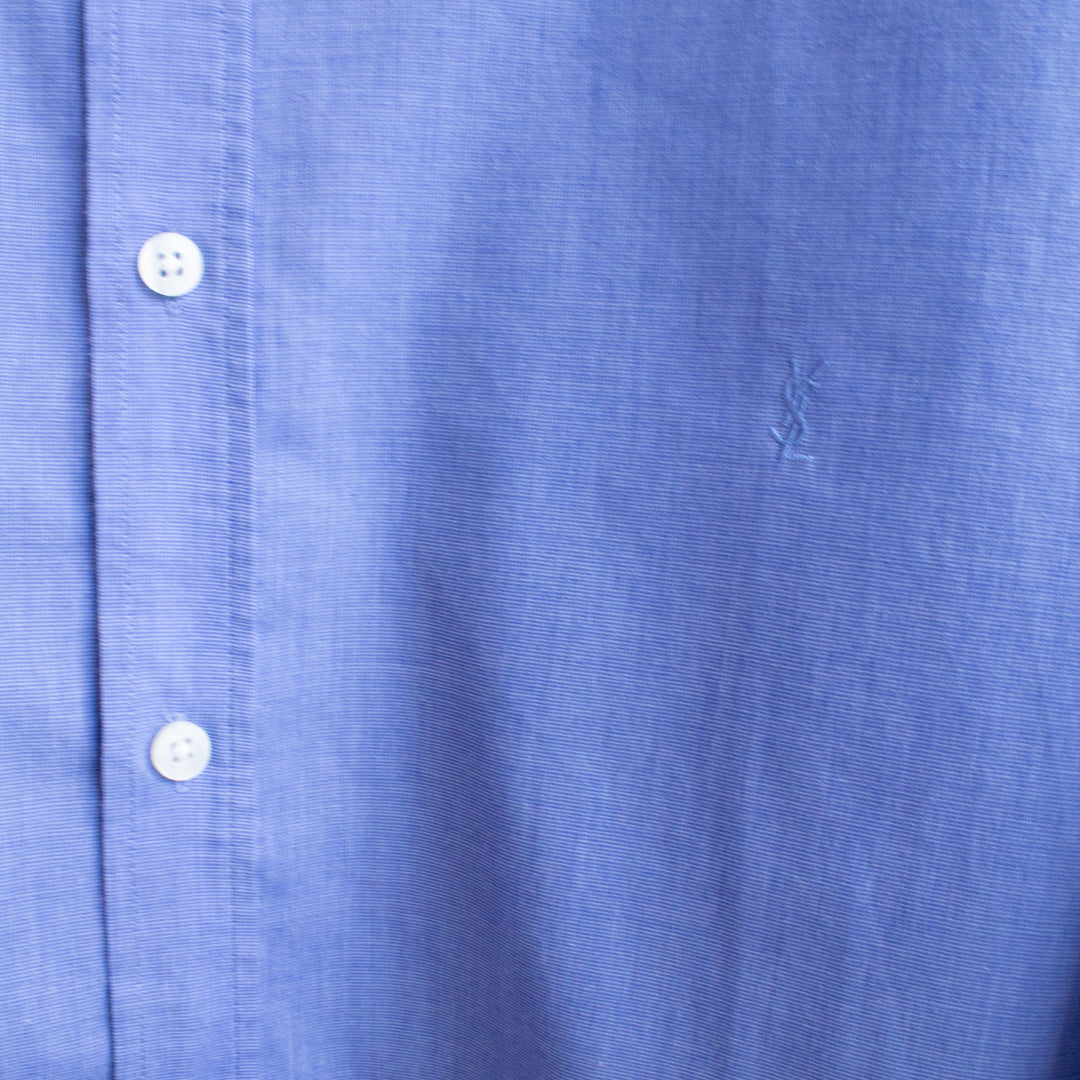 YSL Blue Cotton Shirt - L