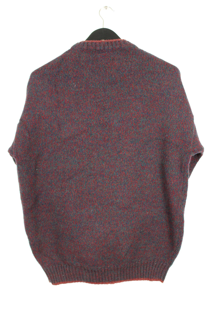 Vintage 80s 90s Woolrich Red Flecked Wool Crewneck Jumper Sweater Size Large