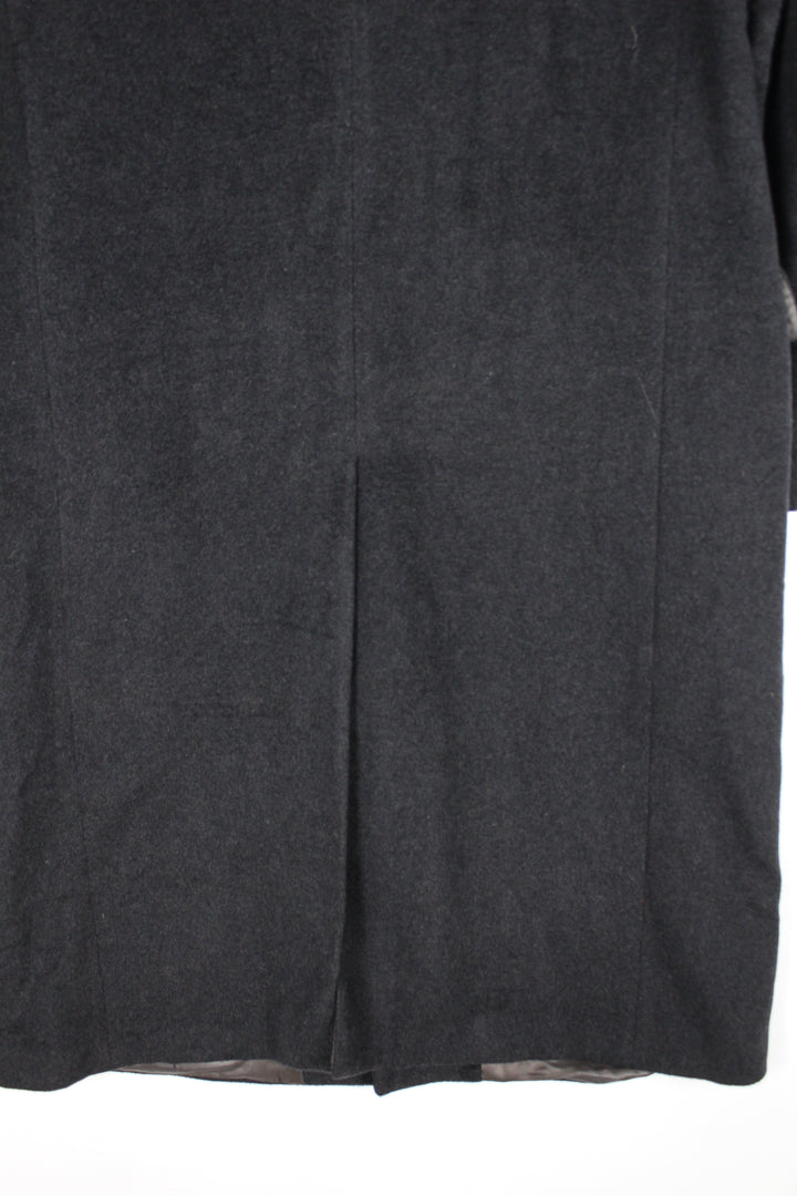 Vintage 80s 90s UK Eastwick Grey Wool Single Breasted Long Overcoat Men's Size 42R