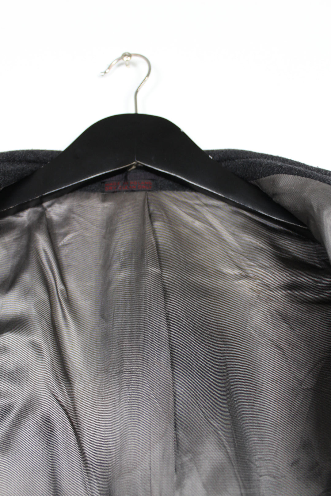 Vintage 80s 90s UK Eastwick Grey Wool Single Breasted Long Overcoat Men's Size 42R