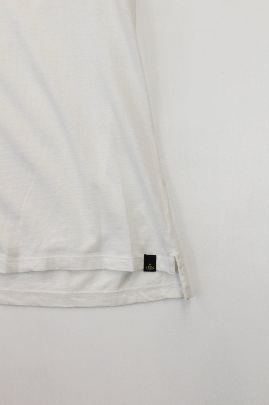 Vivienne Westwood Anglomania Crazy Orbs White Embroidered Logo T-Shirt