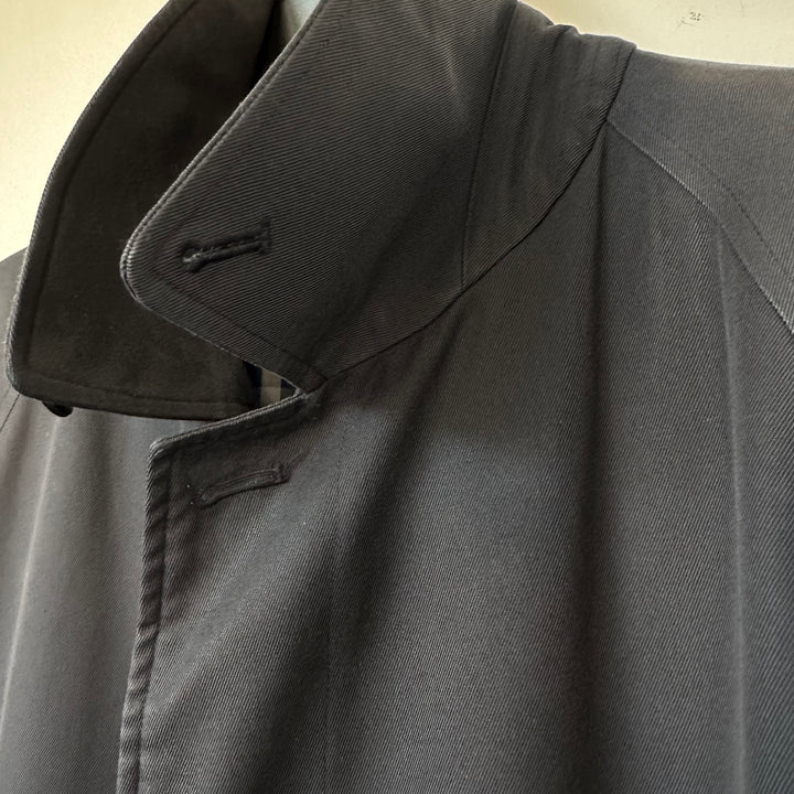 Burberry Navy Cotton Trench - M