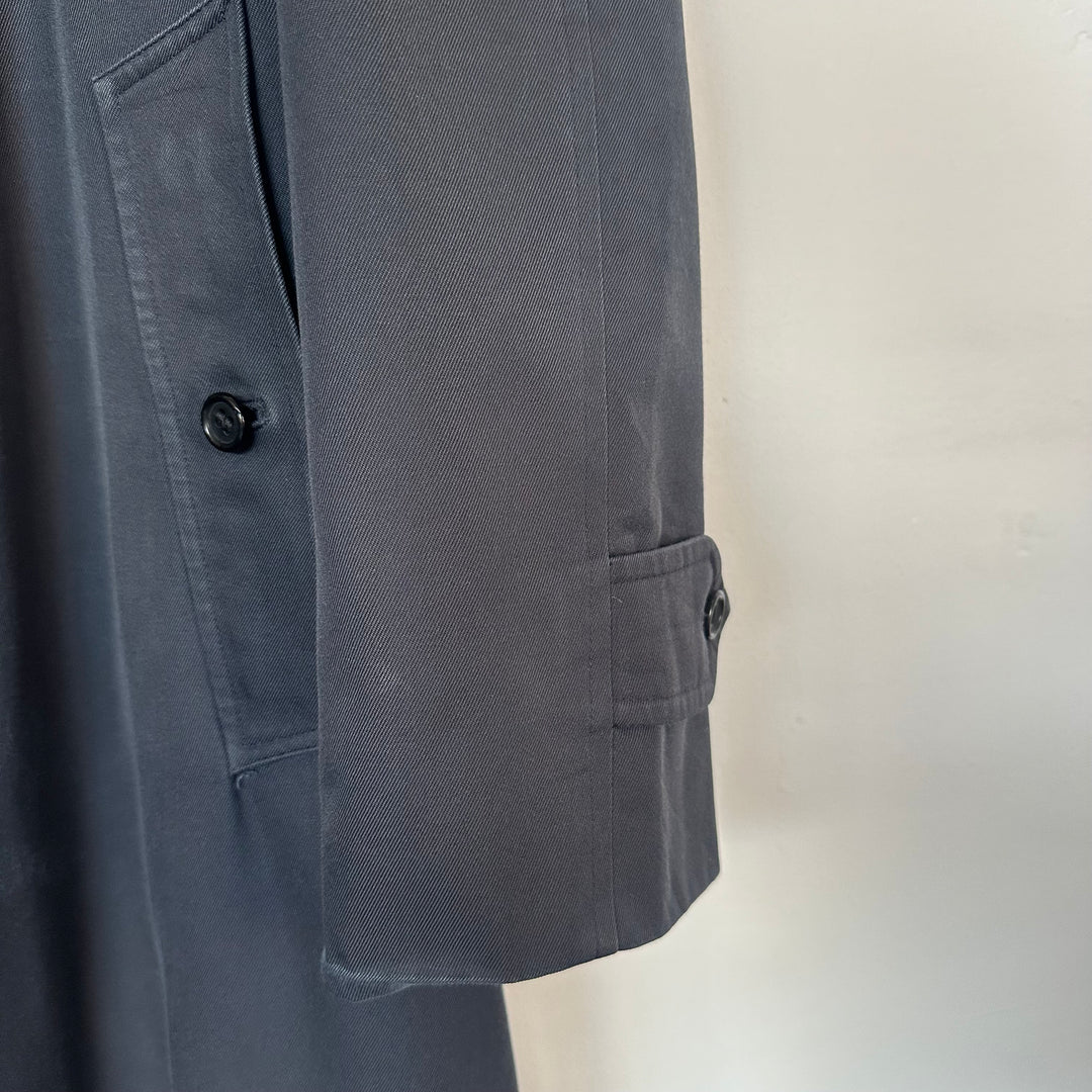 Burberry Navy Cotton Trench - M