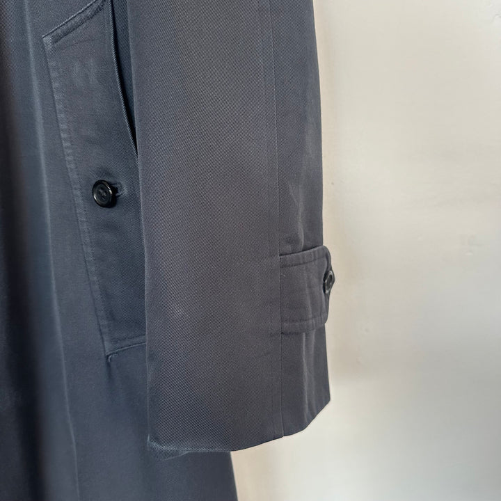 Burberry Navy Cotton Trench - M
