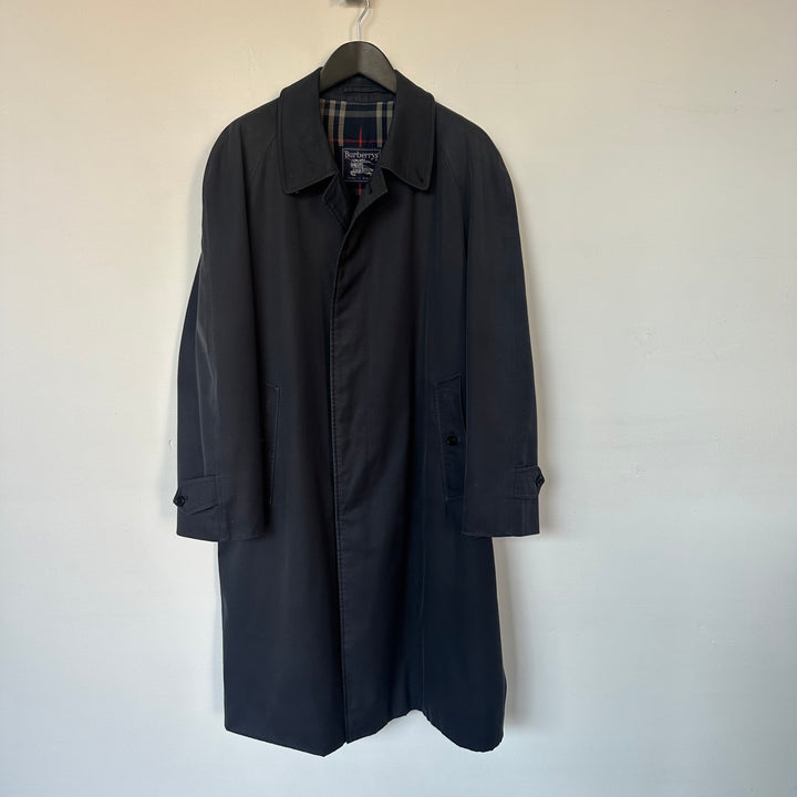 Burberry Navy Cotton Trench - M