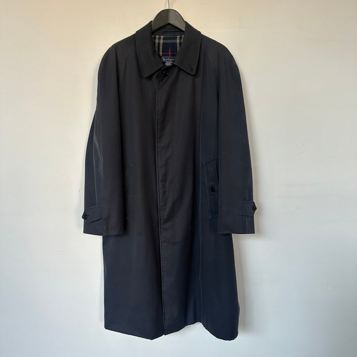 Burberry Navy Cotton Trench - M