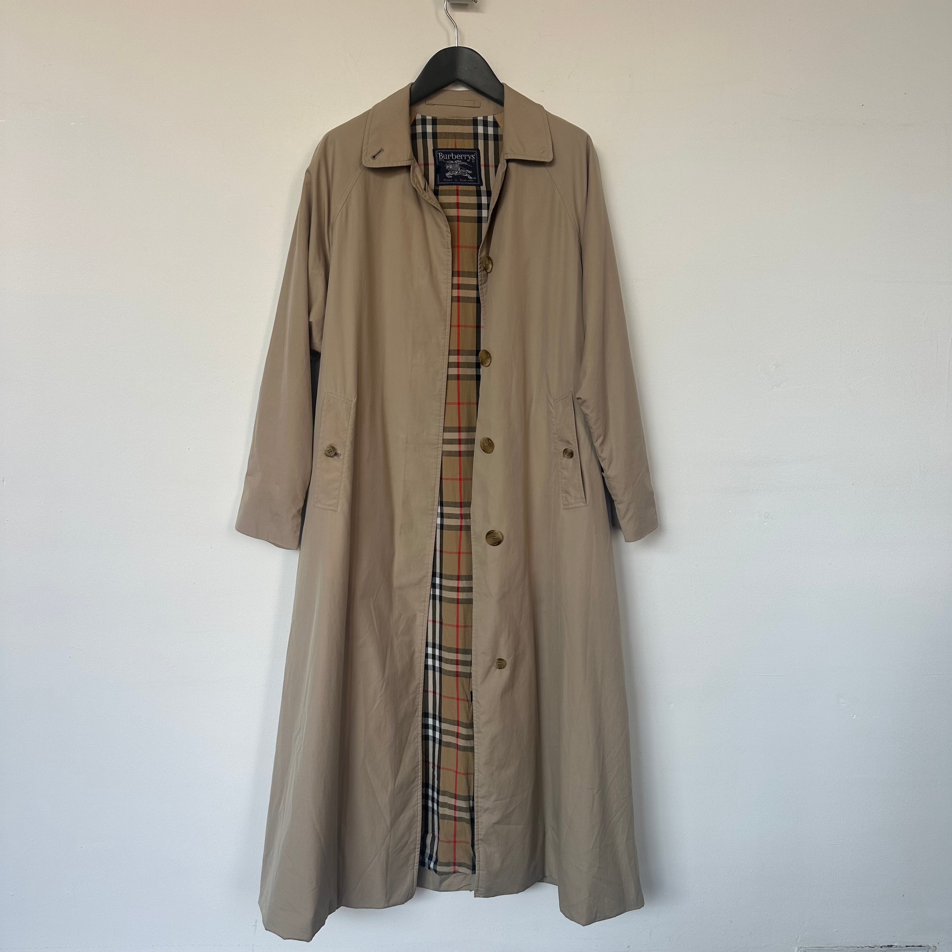 Burberry trench coat with nova check lining - S – VOUT