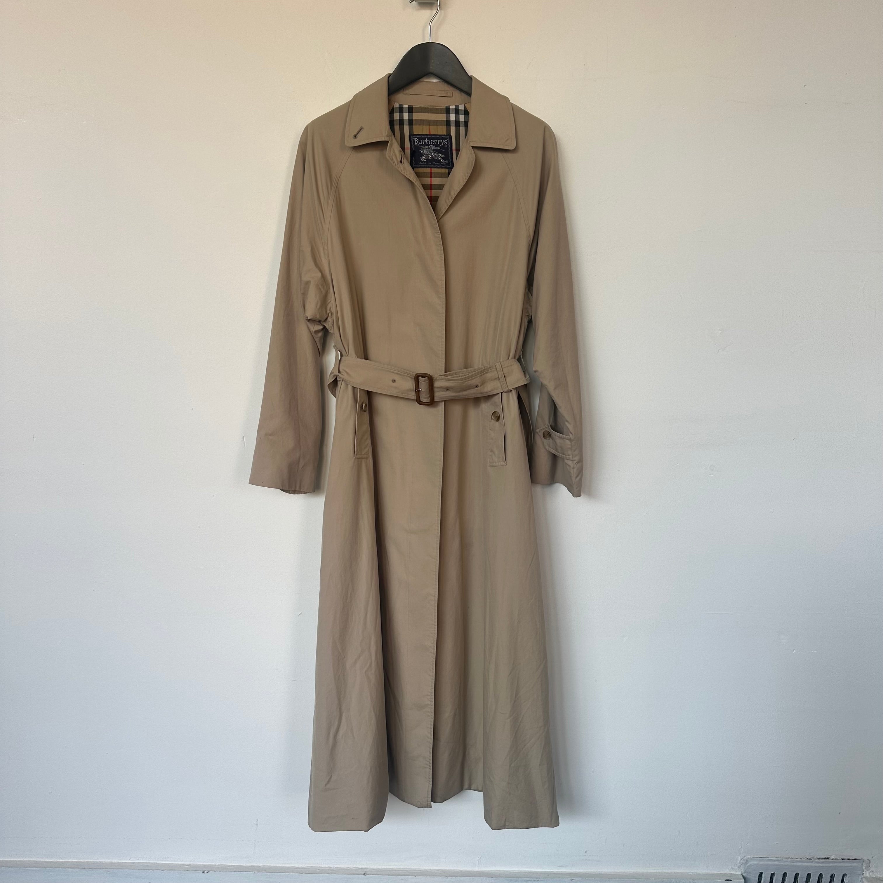 Burberry trench coat with nova check lining - S – VOUT
