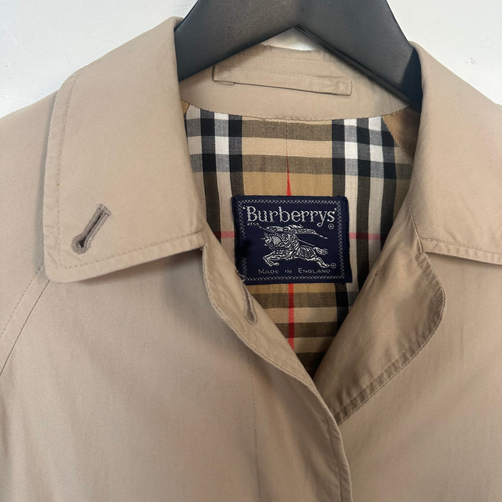 Burberry trench coat with nova check lining - S