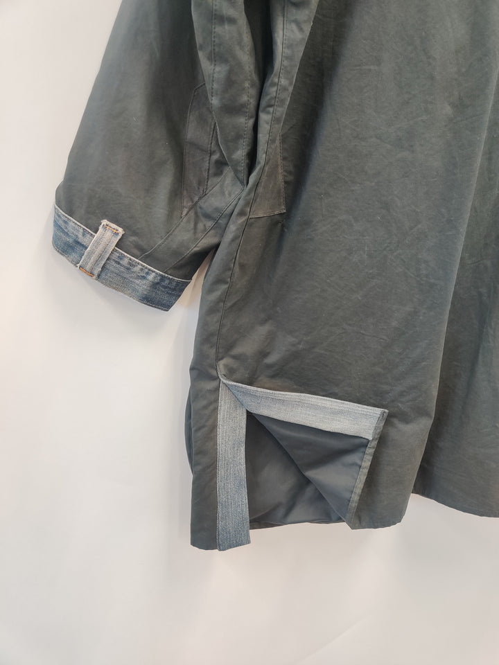RE//Work Barbour x Levi's Border Navy Wax trench Jacket - XL [No.13]