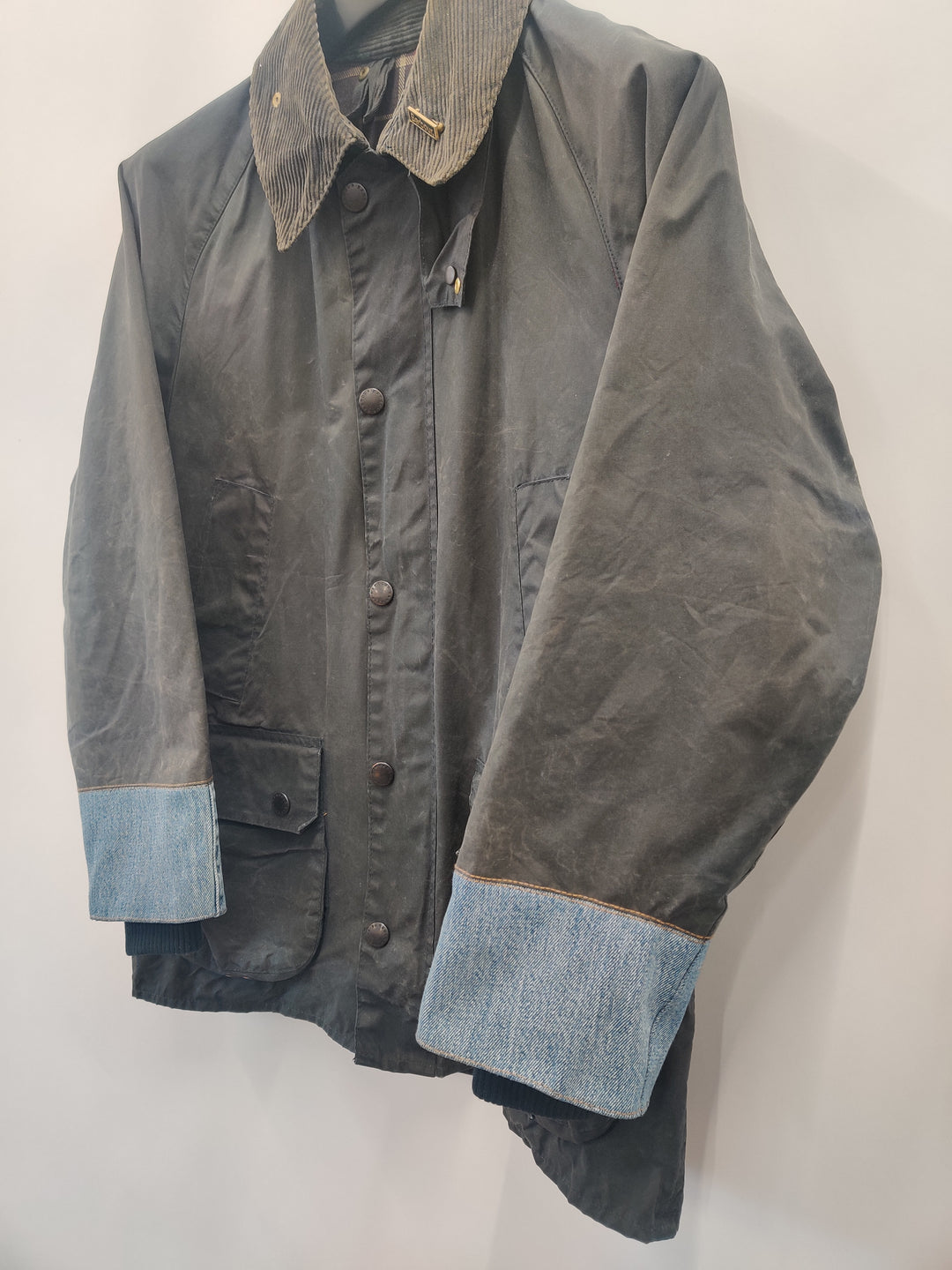 RE/Work Barbour x Levi's Bedale Navy Wax Jacket - S [No.14]
