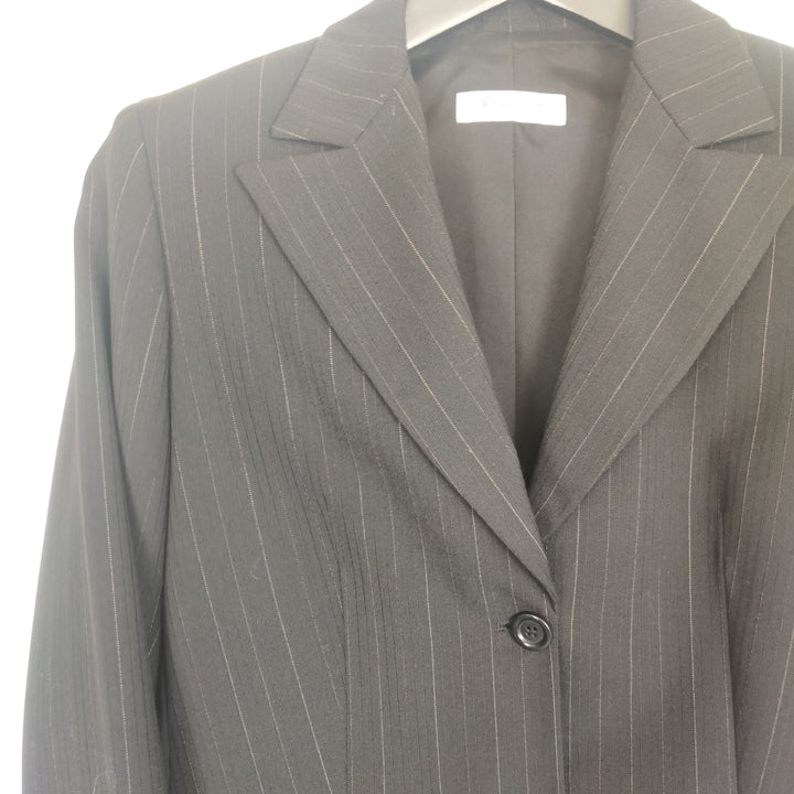 Marella grey pinstripe Wool trouser suit - M