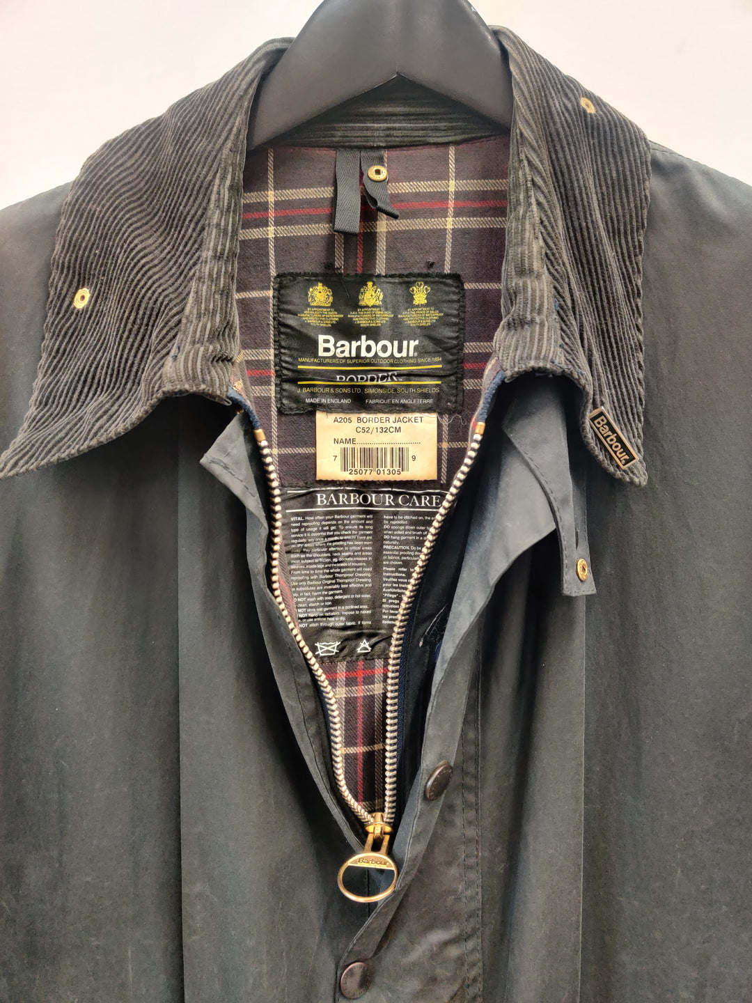 RE//Work Barbour x Levi's Border Navy Wax trench Jacket - XL [No.13]