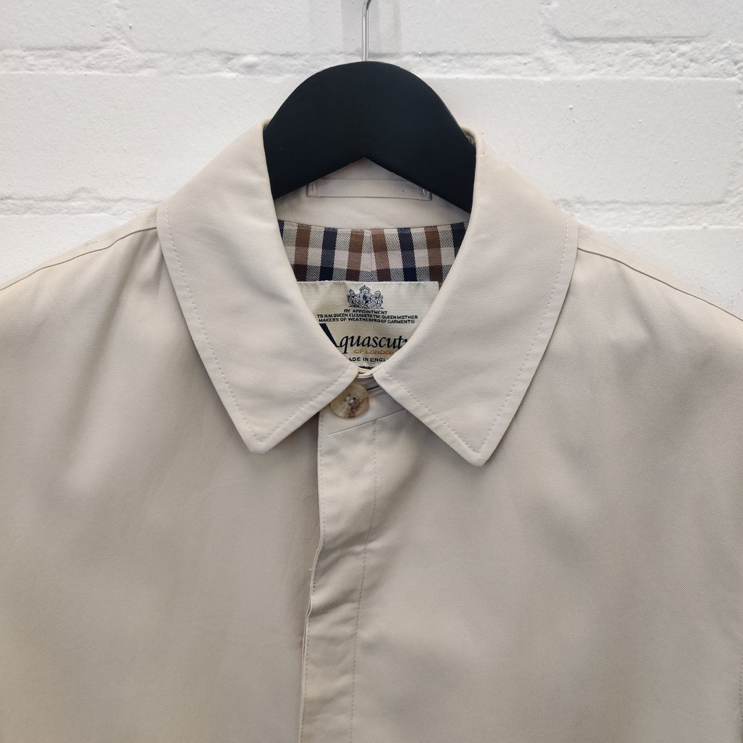 Aquascutum Cotton Beige Trench - S