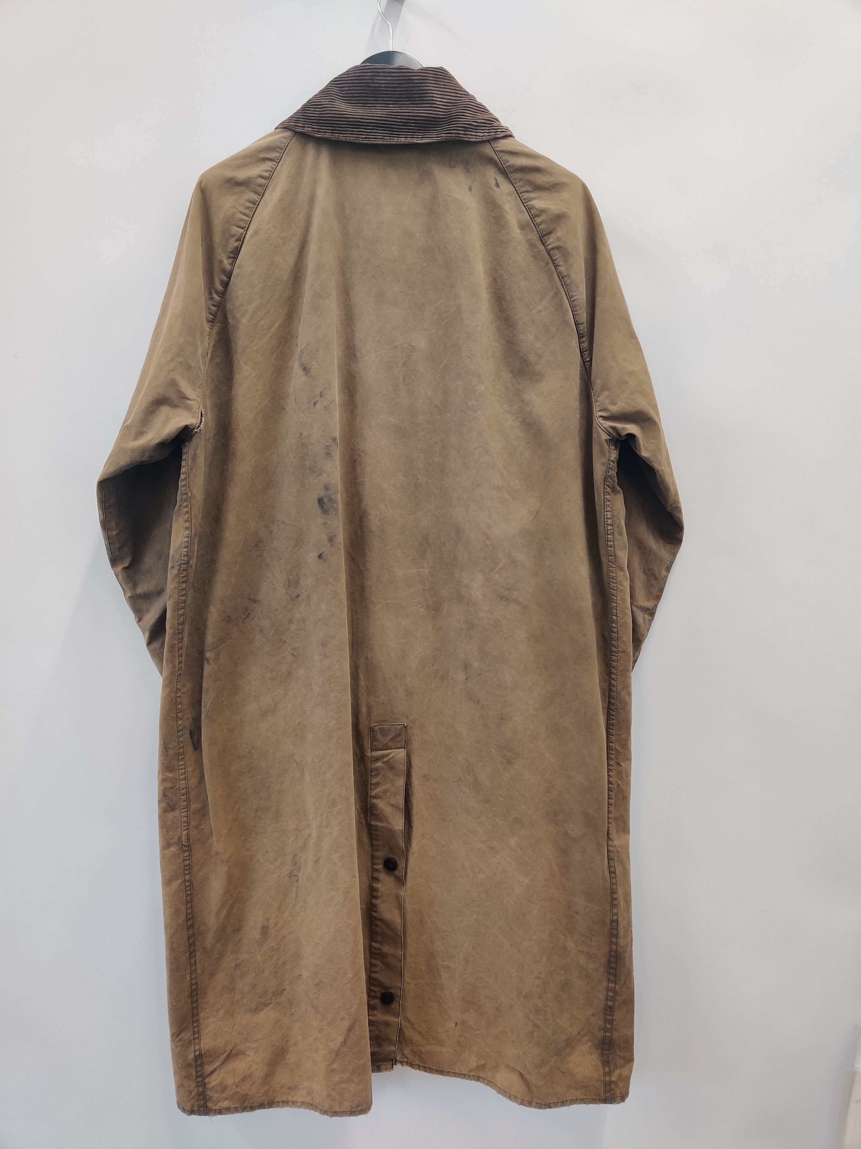 Barbour × YLEVE for UR Traveler Burghley BARBOUR Burghley Long Waxed Cotton Riding Coat, size 44/112. | eBay