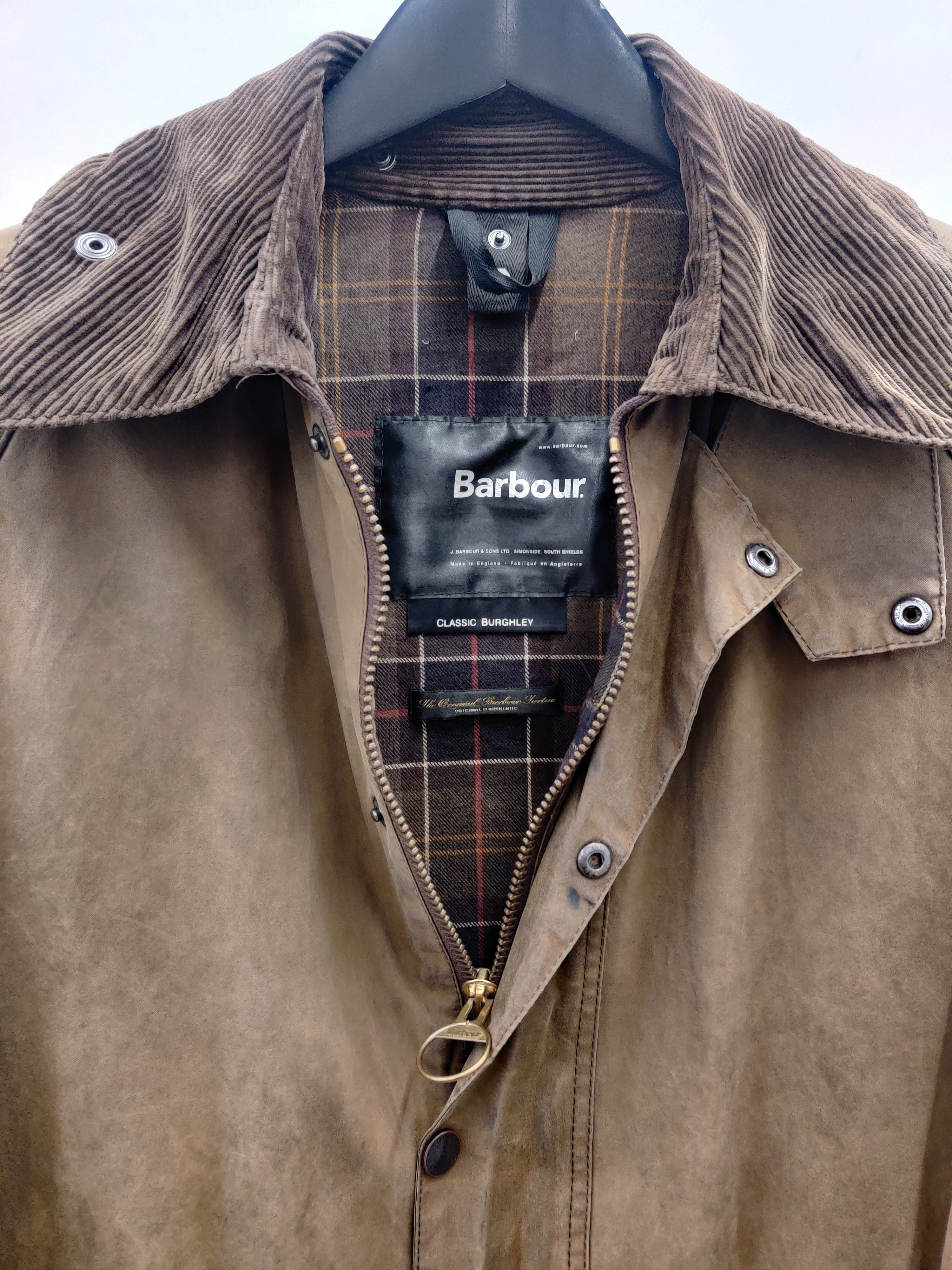 RE/Work Barbour x Burberry Burghley Trench Wax Jacket - L [No.12