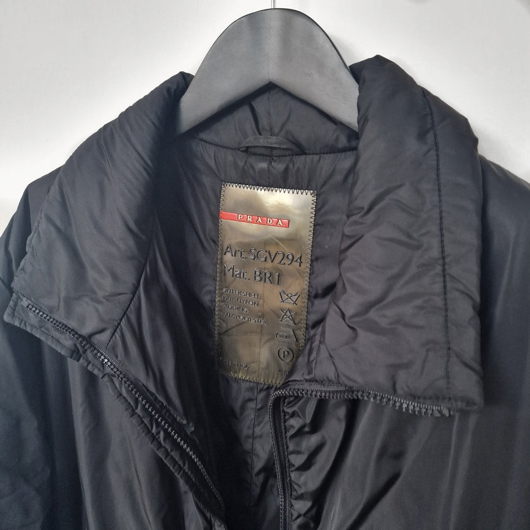 Prada Luna Rossa puffer coat - UK 10-12