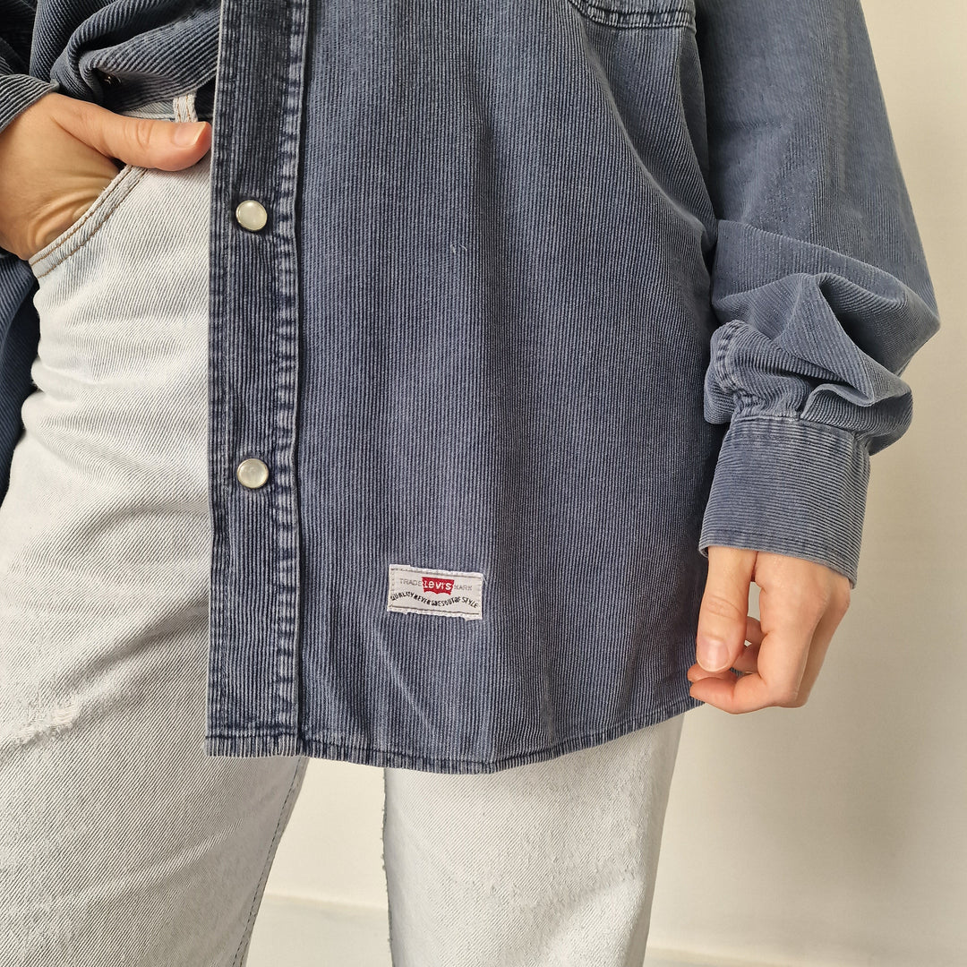 Levi's Blue Corduroy Shirt - UK 8-12