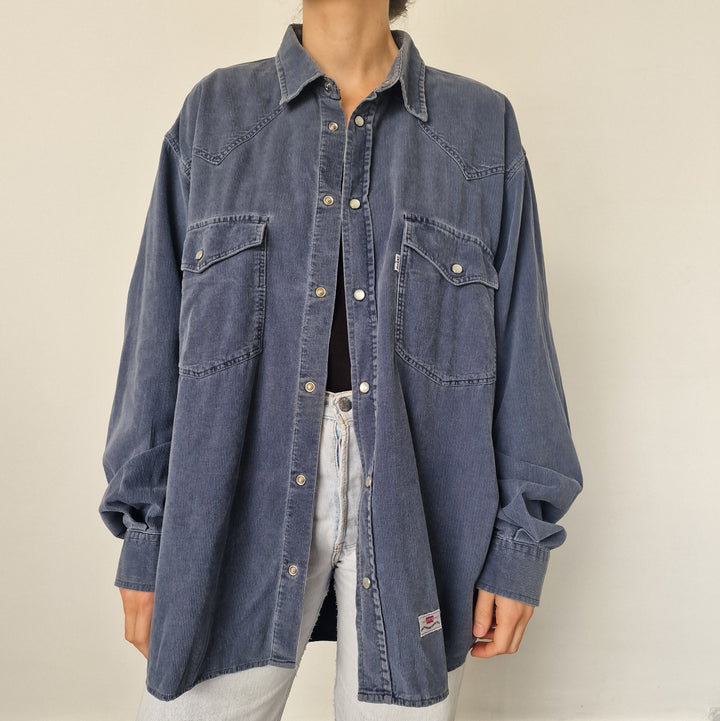 Levi's Blue Corduroy Shirt - UK 8-12