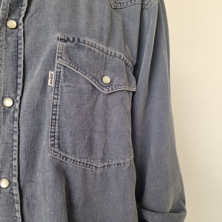 Levi's Blue Corduroy Shirt - UK 8-12